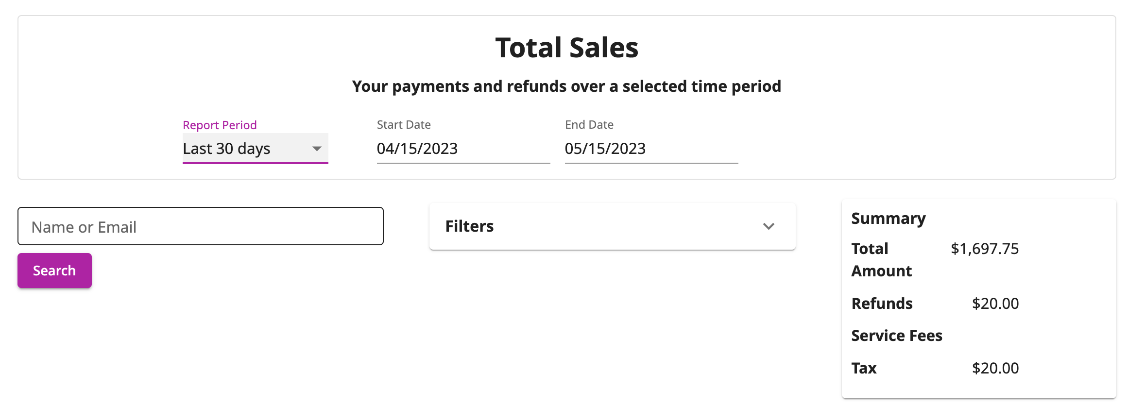 Charge sales tax OfferingTree Support