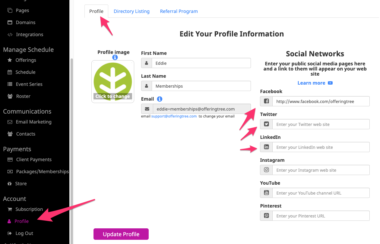 find social media accounts with email address free