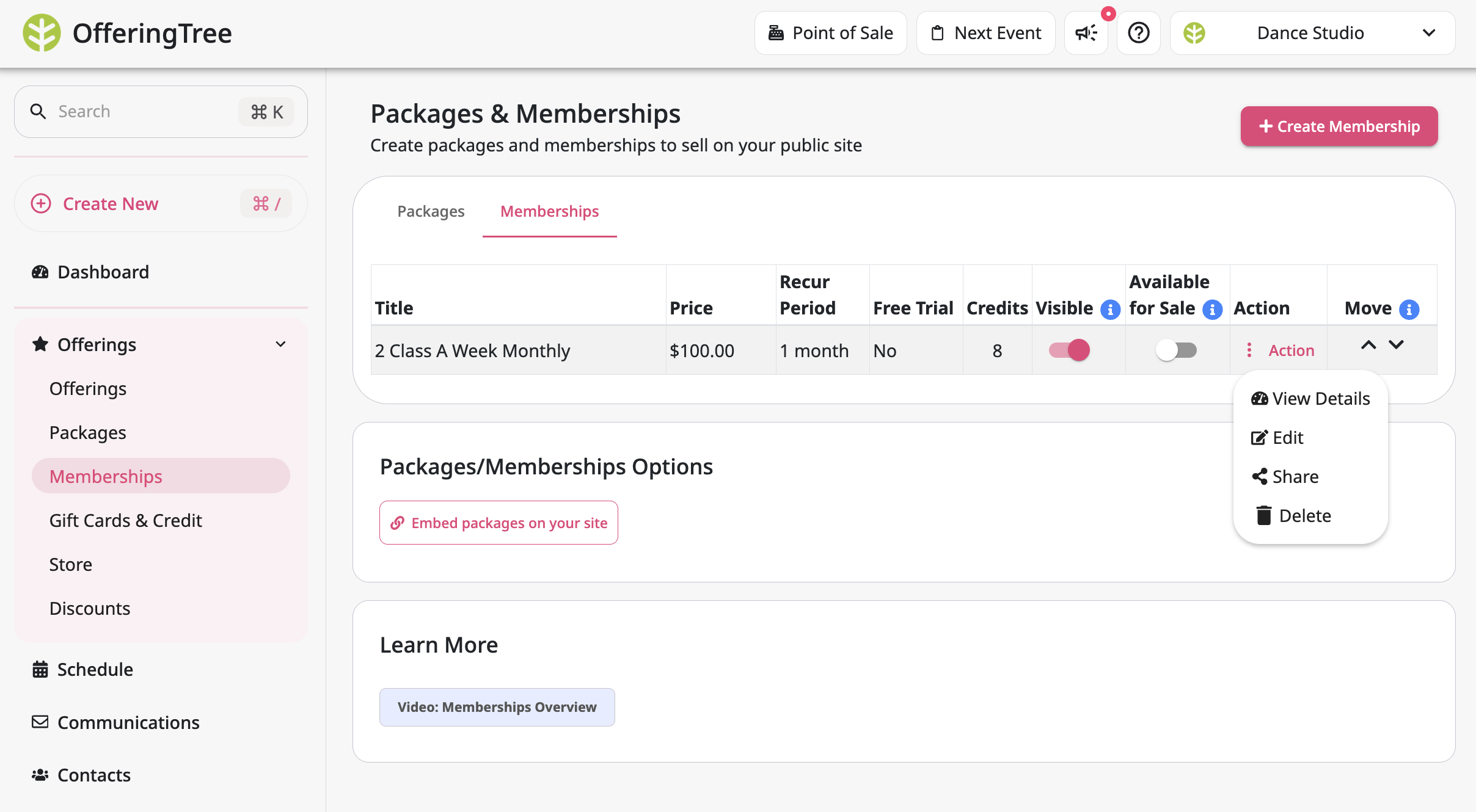Editing Memberships