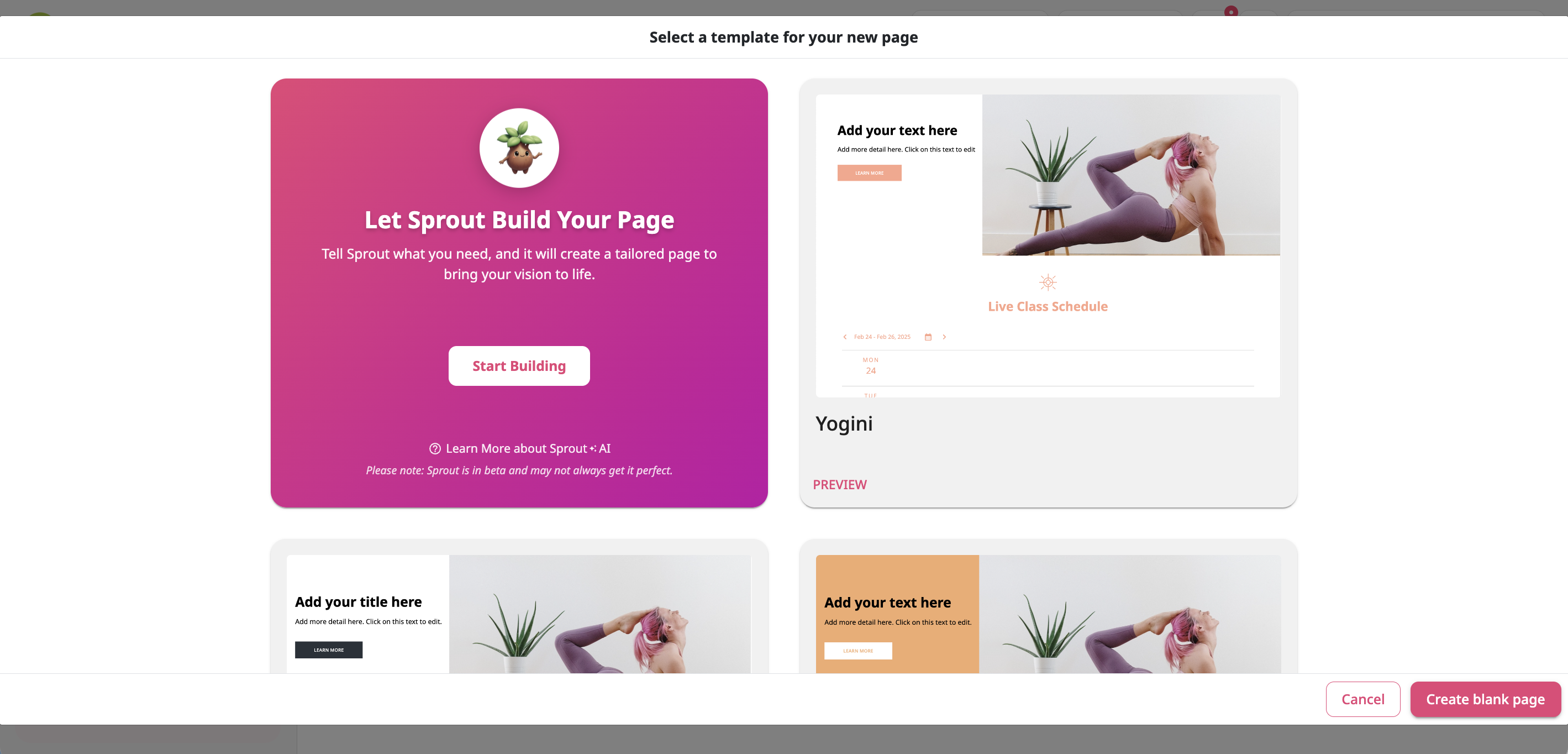 Create New Page