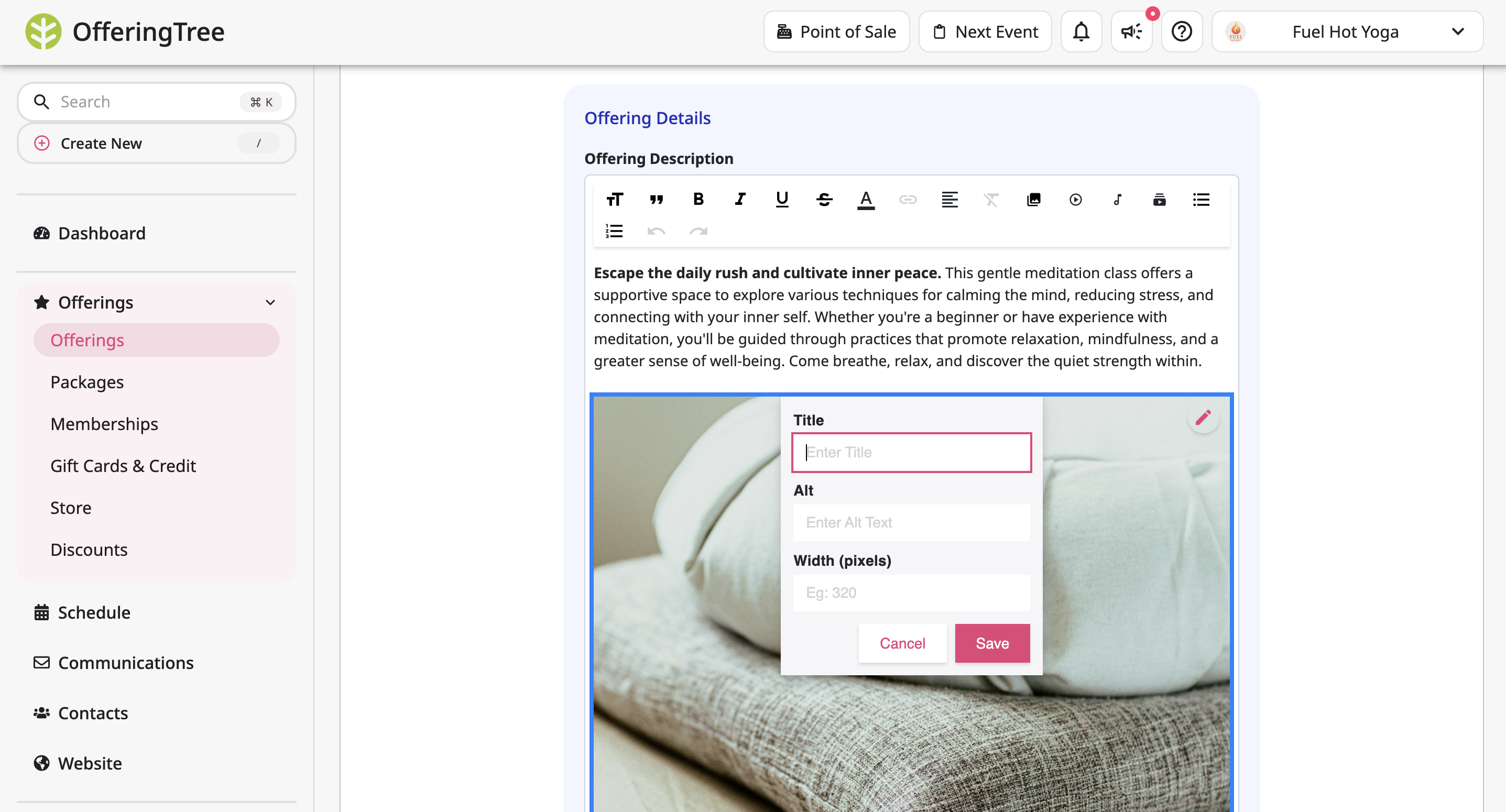 Adding Images to Descriptions