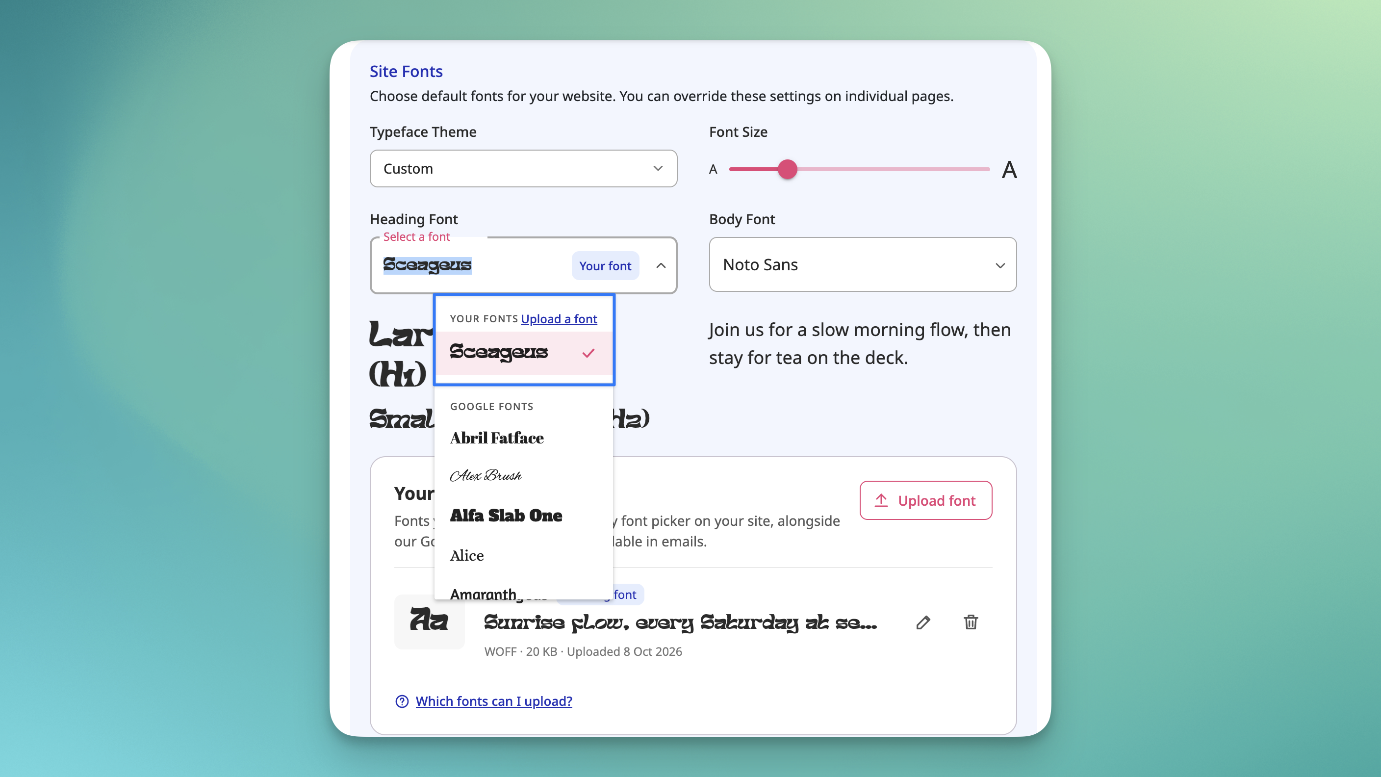 Selecting Uploaded Font.png