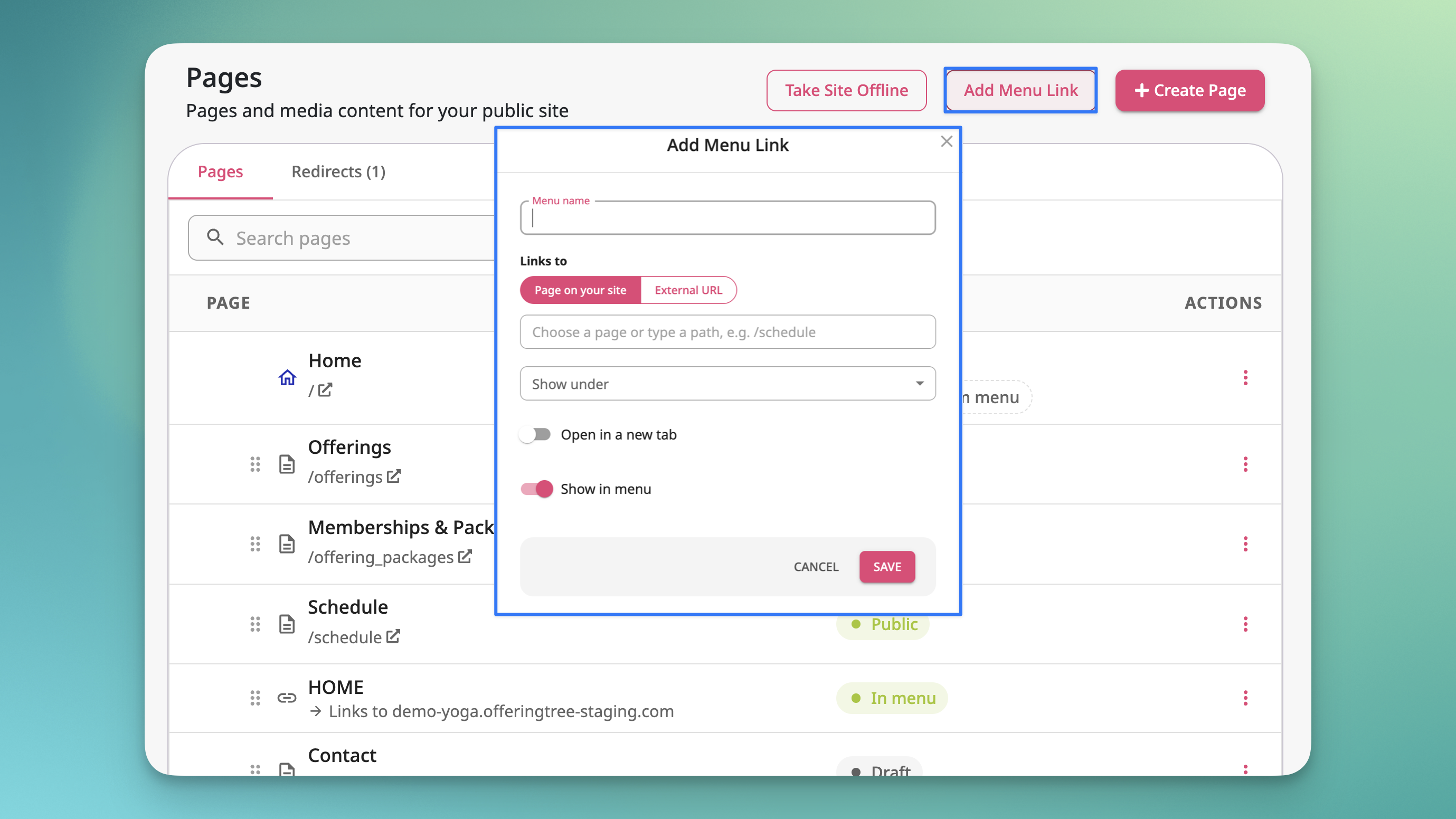 Add Menu Link.png